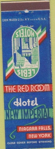 Matchbook Cover - Hotel New Imperial Niagara Falls NY LONG