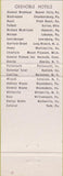 Matchbook Cover - Hotel Oneida NY