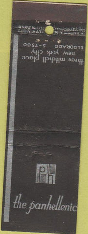 Matchbook Cover - The Panhellenic New York City
