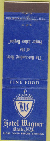 Matchbook Cover - Hotel Wagner Bath NY