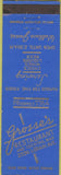 Matchbook Cover - Grosse's Restaurant Cleveland OH