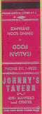 Matchbook Cover - Johnny's Tavern NO TOWN