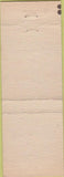 Matchbook Cover - Johnny's Tavern NO TOWN