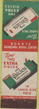 Matchbook Cover - Chicklets Gum Jersey Match Safety First