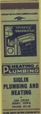 Matchbook Cover - Siglin Plumbing Heating Perry IA