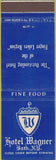 Matchbook Cover - Hotel Wagner Bath NY