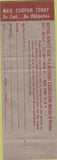Matchbook Cover - Omaha Mutual Insurance