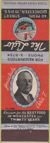 Matchbook Cover - The Lido Worcester MA