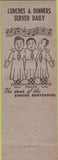 Matchbook Cover - Villani Bros Tic Toc Chicago IL
