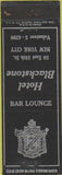 Matchbook Cover - Hotel Blackstone New York City
