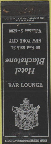 Matchbook Cover - Hotel Blackstone New York City