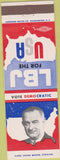 Matchbook Cover - Lyndon B Johnson President Election