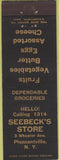 Matchbook Cover - Seebeck's Store Pleasantville NY