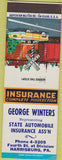 Matchbook Cover - George Winters Insurance Harrisburg PA