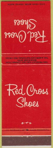 Matchbook Cover - Red Cross Shoes VS Orr Store Bath NY