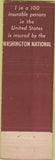 Matchbook Cover - Washington National Insurance Evanston IL