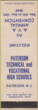 Matchbook Cover - Paterson NJ Technical Vocational High School 1949