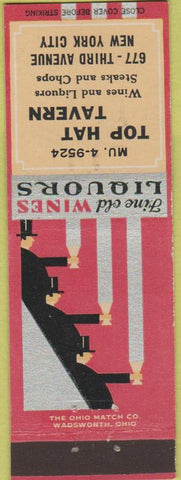 Matchbook Cover - Top Hat Tavern New York City Deco