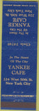 Matchbook Cover - Yankee Cafe New York City