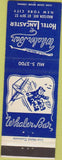 Matchbook Cover - Whaler Bar Hotel Lancaster New York City