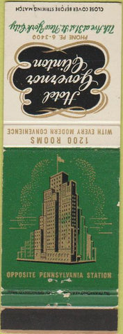 Matchbook Cover - Hotel Governor Clinton New York City