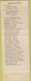 Matchbook Cover - Savoy Hilton New York City