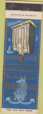 Matchbook Cover - Hotel Edison New York City