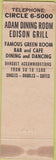 Matchbook Cover - Hotel Edison New York City