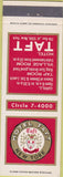 Matchbook Cover - Hotel Taft New York City