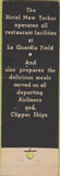 Matchbook Cover - Hotel New Yorker New York City
