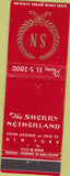 Matchbook Cover - Sherry Netherland New York City Hotel