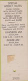 Matchbook Cover - 44th Street Hotel New York City