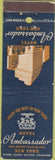 Matchbook Cover - Hotel Ambassador New York City