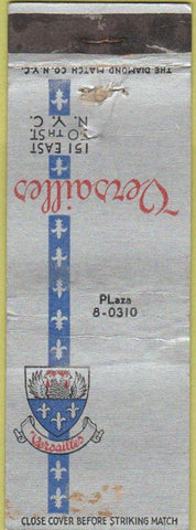 Matchbook Cover - Versailles New York City WEAR