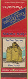 Matchbook Cover - Hotel Park Central New York City