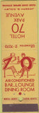 Matchbook Cover - Hotel 70 Park Avenue New York City