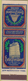 Matchbook Cover - Hotel President New York City