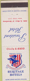 Matchbook Cover - President Hotel New York City Heritage Hotels