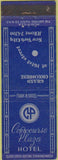 Matchbook Cover - Concourse Plaza Hotel New York City