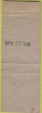 Matchbook Cover - Topps Restaurant New York City WEAR