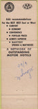 Matchbook Cover - Travel Lodge No City