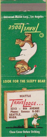 Matchbook Cover - Travel Lodge Seattle WA
