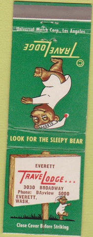 Matchbook Cover - Travel Lodge Everett WA