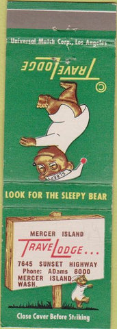 Matchbook Cover - Travel Lodge Mercer Island WA