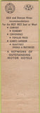 Matchbook Cover - Travel Lodge Mercer Island WA