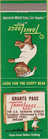 Matchbook Cover - Travel Lodge Grants Pass OR
