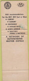 Matchbook Cover - Travel Lodge Grants Pass OR