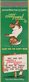 Matchbook Cover - Travel Lodge Salt Lake City UT