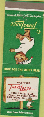 Matchbook Cover - Travel Lodge Hollywood CA