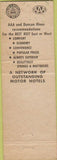 Matchbook Cover - Travel Lodge Fullerton CA